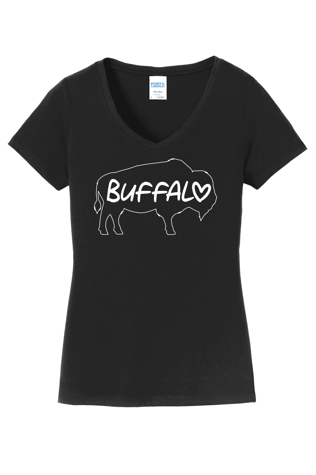 Port & Co Women's Fan Favorite V-Neck Tee. LPC450V